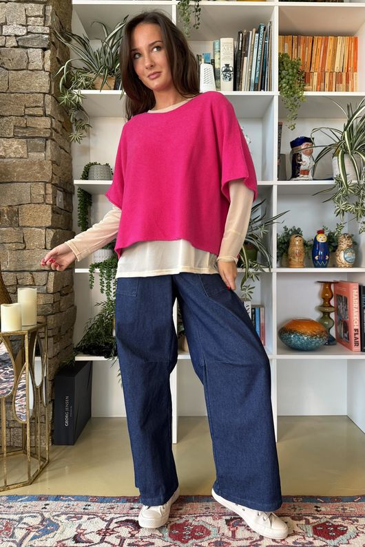 Billie Tapered Wide Leg Dark